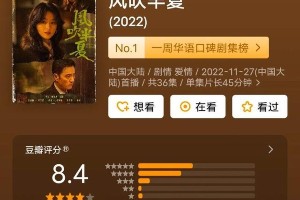 赵丽颖《风吹半夏》演绎女商人逆袭，豆瓣8.4分口碑爆棚